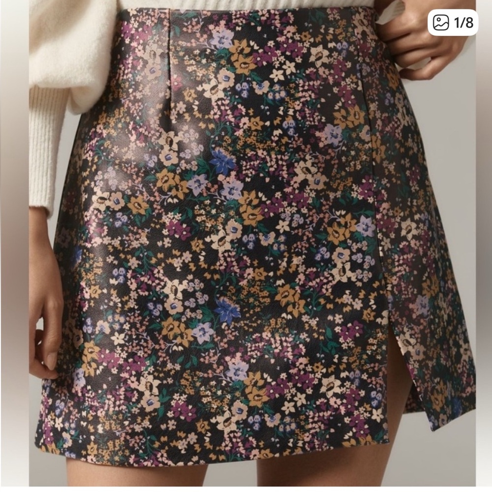 Floral Maeve Anthropologie mini Skirt